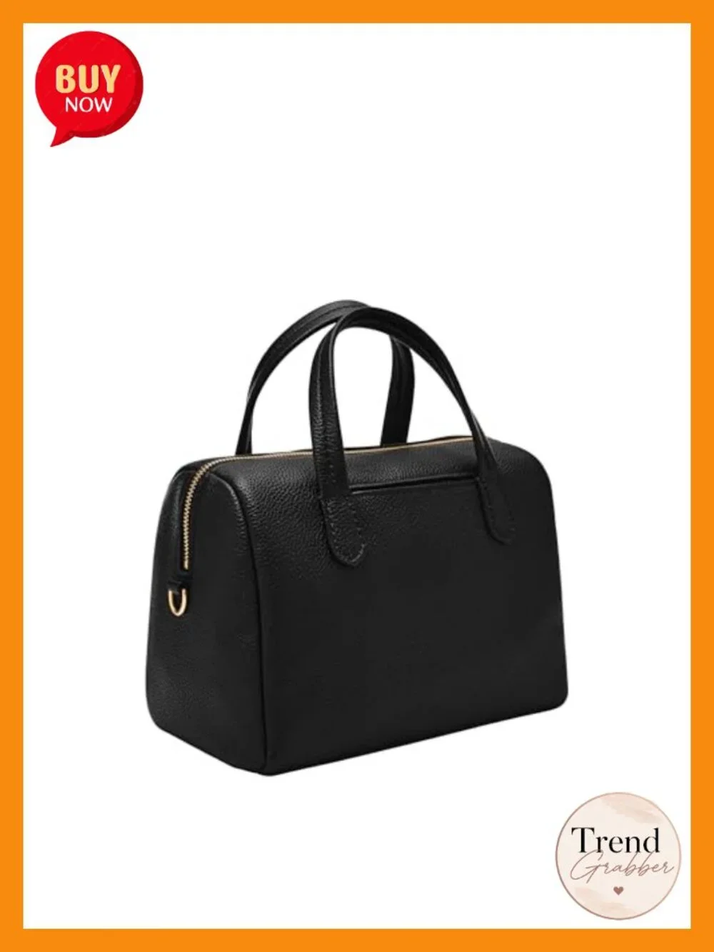 Genuine Leather Satchel Crossbody Bag with Adjustable Strap
